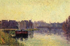 Barges On The Oise — Gustave Loiseau