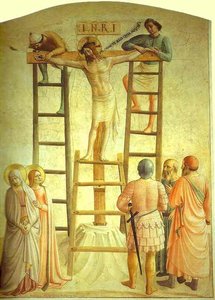 Christ Being Nailed To The Cross — Fra Angelico, Early Renaissance