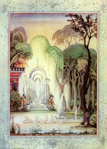 Old Luk-oie. Sometimes The Forest Was Thick And Dark, Sometimes Like A Glorious Garden Full Of Sunlight And Flowers — Kay Rasmus Nielsen