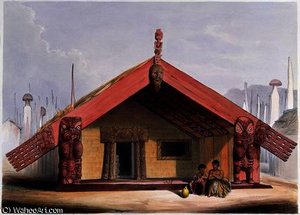 Maori Food Storehouse — George French Angas
