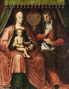 Virgin And Child With St Anne — Antoon Claeissens