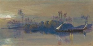 Moonlit Dhows On The Nile — Edward Lear