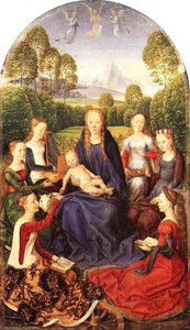 Mystical Marriage Of St Catherine Of Alexandria — Memling, Hans