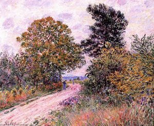 Edge Of The Fountainbleau Forest Morning — Alfred Sisley, Impressionist Landscape Painting