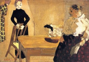 The Conversation — Jean-édouard Vuillard, Post-impressionism