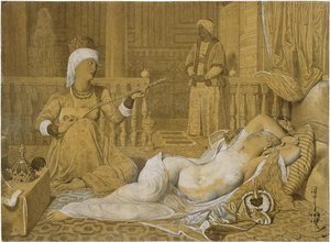 Odalisque With Slave — Jean-auguste-dominique Ingres, Neo-classicism