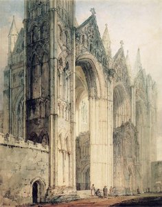 The West Front Of Peterborough Cathedral 1 — Thomas Girtin