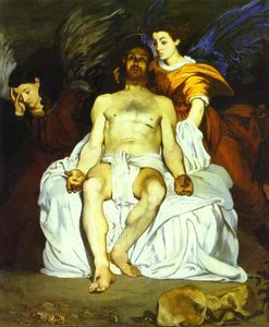 The Angels At Christ's Tomb. (les Anges Au Tombeau Du Christ, Le Christ Mort Aux Anges) — Édouard Manet, Impressionism
