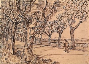 The Road To Tarascon — Vincent Willem Van Gogh, Post-impressionism