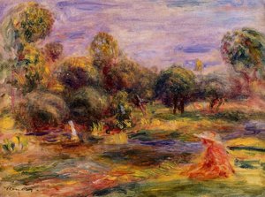Cagnes Landscape — Pierre-auguste Renoir, Impressionist Landscape