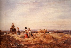 In The Hayfield — David Cox, Romanticism