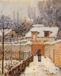 Snow At Louveciennes — Alfred Sisley