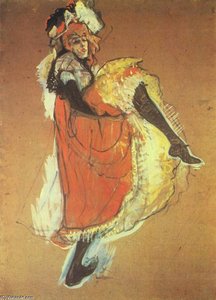 Jane Avril Dancing — Henri De Toulouse-lautrec