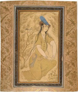 Girl In A Fur Hat - Qlvr - (705) — Riza-i Abbasi