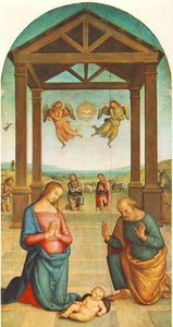 St Augustin Polyptych: The Presepio — Vannucci Pietro (le Perugin)