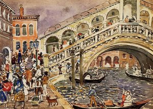 Rialto Bridge, Venice — Maurice Brazil Prendergast