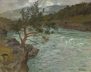 The River Otta, Norway — Frits Thaulow