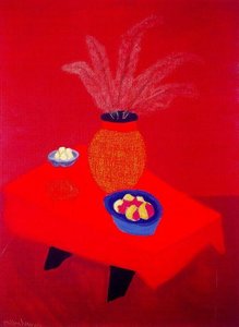 Florero Naranja — Milton Avery