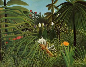Horse Attacked By A Jaguar — Henri Julien Félix Rousseau (le Douanier)