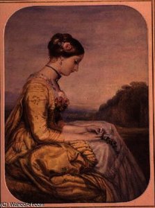 AB0100 Seated Lady in a Yellow Dress