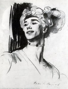 Vaslav Nijinsky In Le Pavillon D'armide — John Singer Sargent