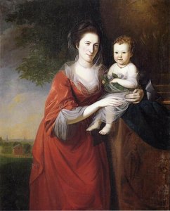Mrs. John Dickenson And Her Daughter — Charles Willson Peale