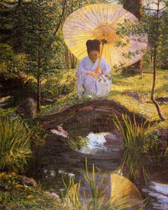 In A Japanese Garden — Lilla Cabot Perry