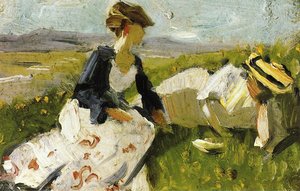 Two Women On The Hillside — Franz Marc, Expressionism