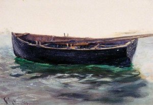 Study Of A Boat — Charles Napier Hemy, Newlyn School