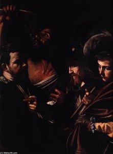The Seven Acts Of Mercy (detail) — Caravaggio, Baroque