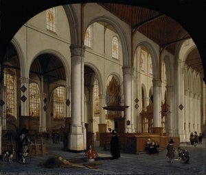 The Interior Of St Janskerk At Gouda — Hendrick Corneliszoon Van Vliet