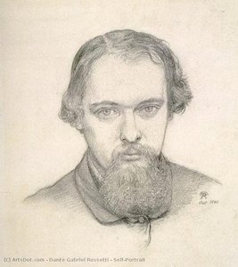 Self-portrait — Dante Gabriel Rossetti