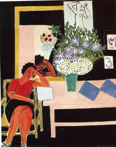 Reader On A Black Background — Henri Matisse