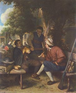 Resting Travellers — Adriaen Van Ostade, Baroque