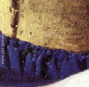 The Milkmaid (detail) — Johannes Vermeer, Baroque