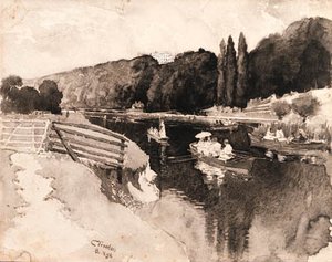 Cliveden Thames — Joseph Pennell