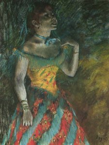 Singer Green — Edgar Degas, Impressionism