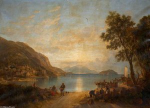 On An Italian Lake — Sir Augustus Wall Callcott