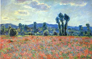 Poppy Field In Giverny — Claude Monet, Impressionist Landscape