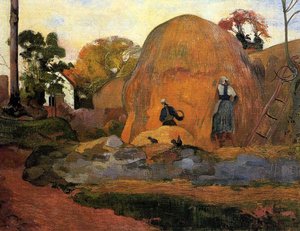 Yellow Haystacks (also Known As Golden Harvest) — Eugène Henri Paul Gauguin