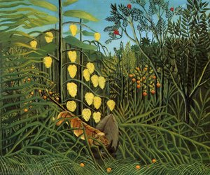 Combat Of A Tiger And A Buffalo — Henri Julien Félix Rousseau (le Douanier)