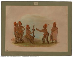 Black Hawk And The Prophet - Saukie — George Catlin, Ethnographic Art