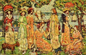 The Idlers — Maurice Brazil Prendergast, Post-impressionism