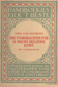 Cover Of ''three Lectures About The New Art'' — Theo Van Doesburg