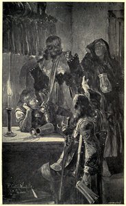 "one Of The Men Who Remained At The Table Laughed, And The Other Began Singing A Low Song" — Richard Caton Woodville, Academic Realism