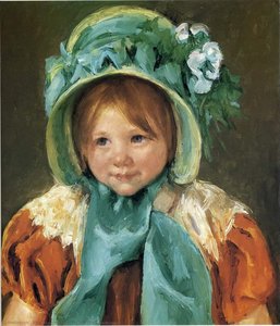 Sara In A Green Bonnet — Mary Stevenson Cassatt