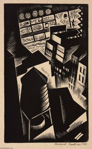 Broadway (illustration For Spiral Press) — Howard Cook