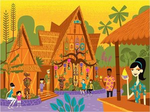Walt Disney Enchanted Tikis Room 50th Anniversary — Josh Agle (shag), Pop Surealism