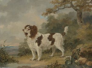 A Spaniel In A Landscape — Henry Bernard Chalon