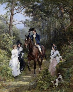 The Meeting In The Forest — Heywood Hardy